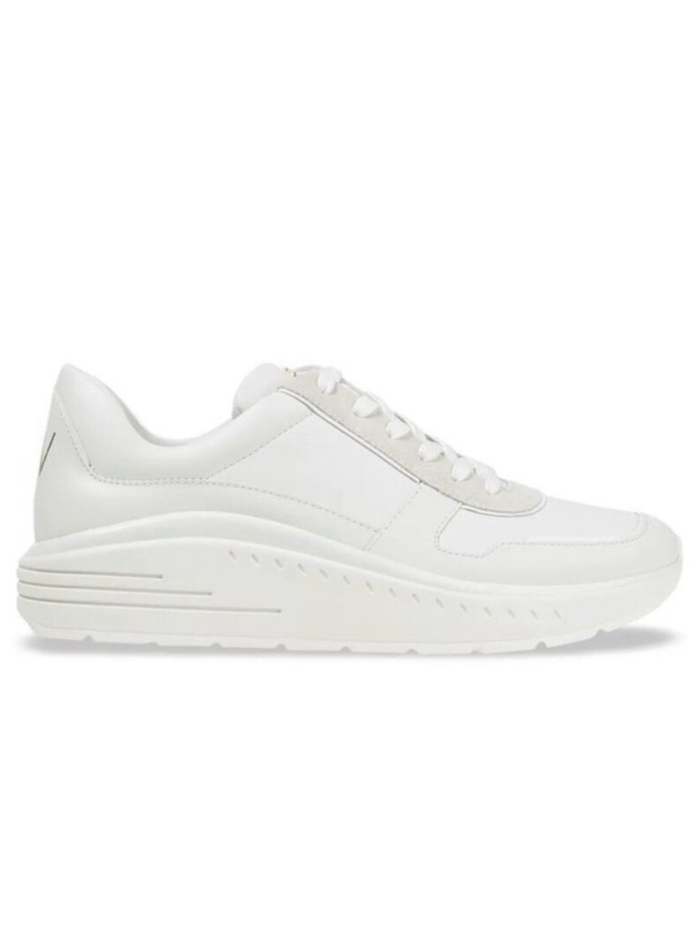 Stuart Weitzman Jaqi Sneaker White Leather Lace Up Low Top Women's 9.5 40
